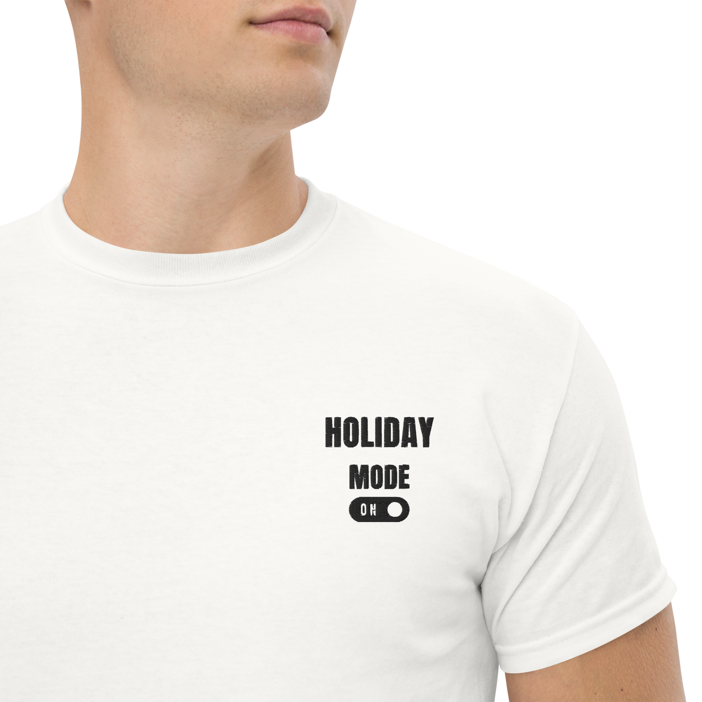 Unisex classic tee holiday mode on ricamato