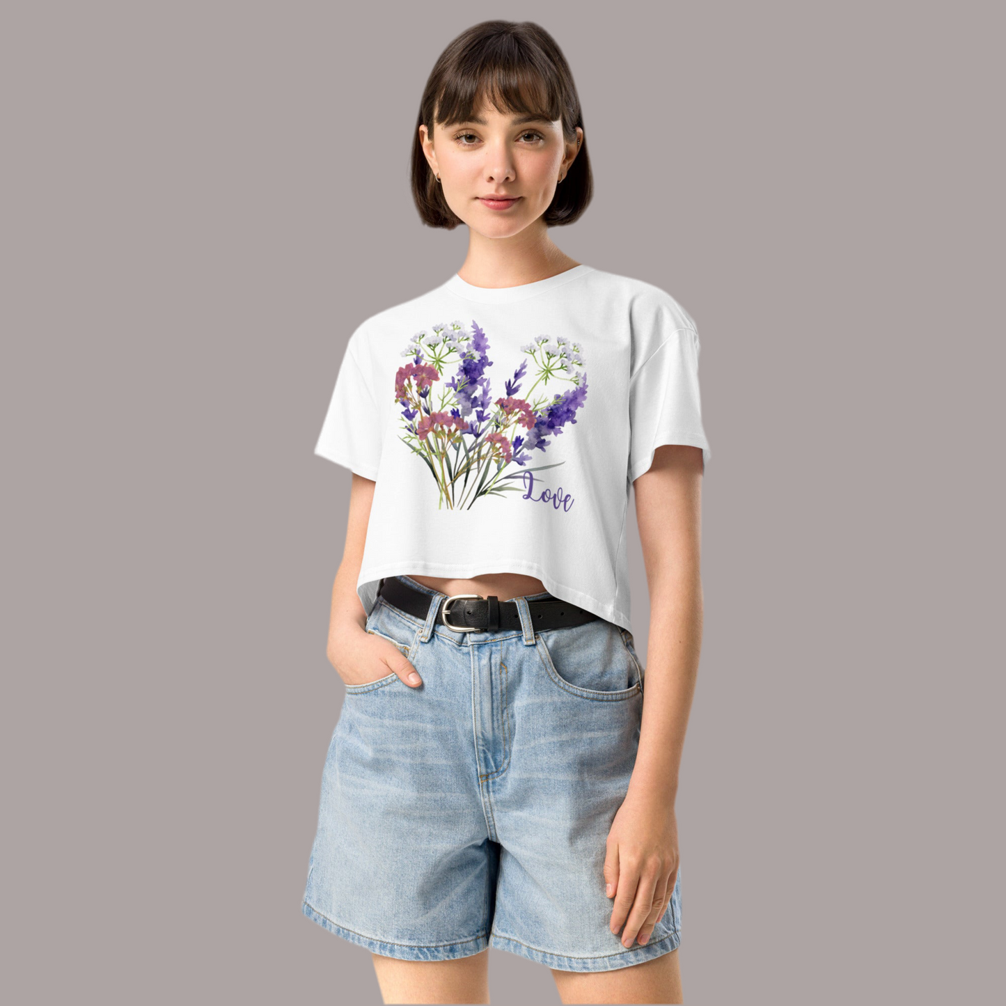Women’s crop top flower