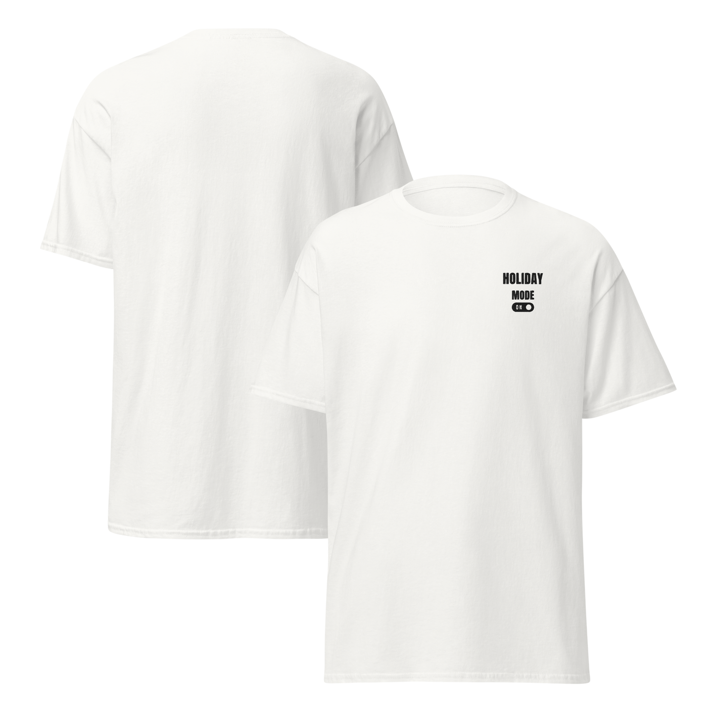 Unisex classic tee holiday mode on ricamato