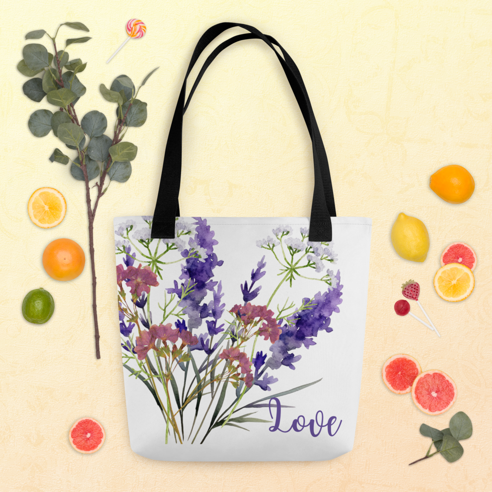 Tote bag flower style