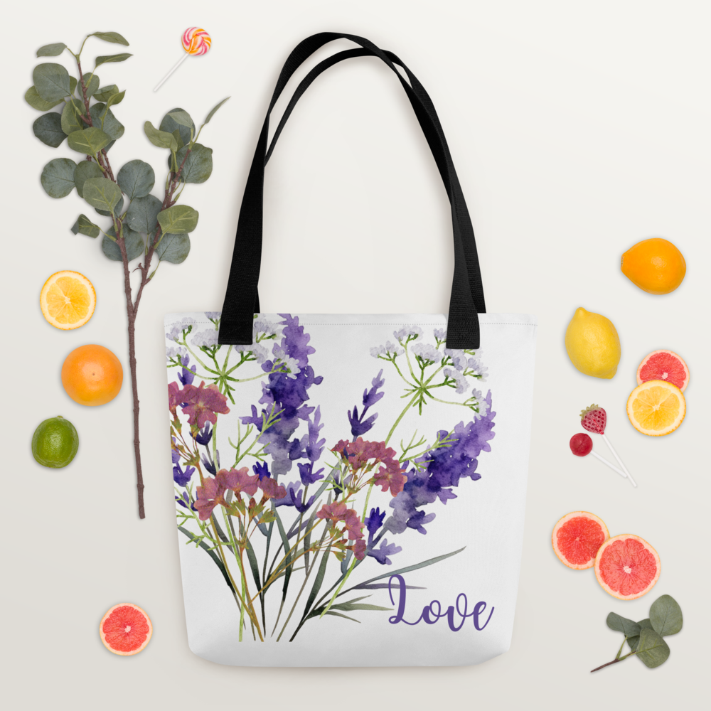 Tote bag flower style