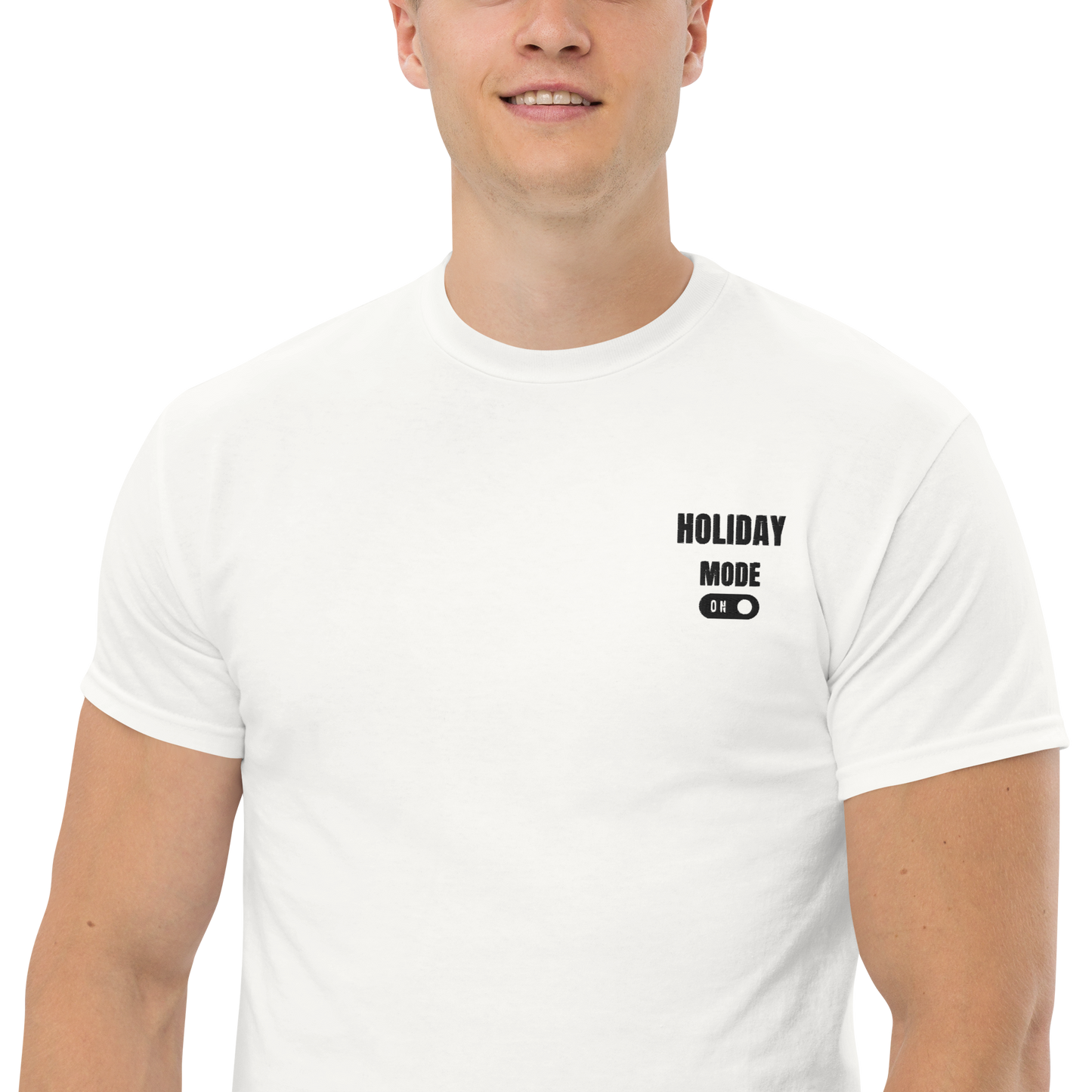 Unisex classic tee holiday mode on ricamato
