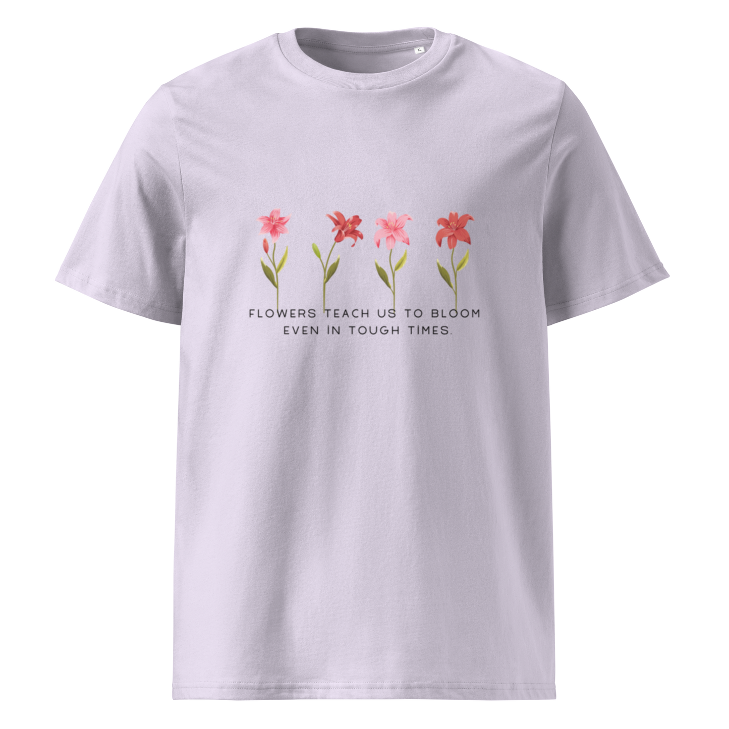 Unisex organic cotton t-shirt flower power