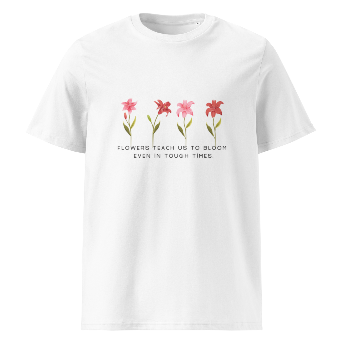Unisex organic cotton t-shirt flower power
