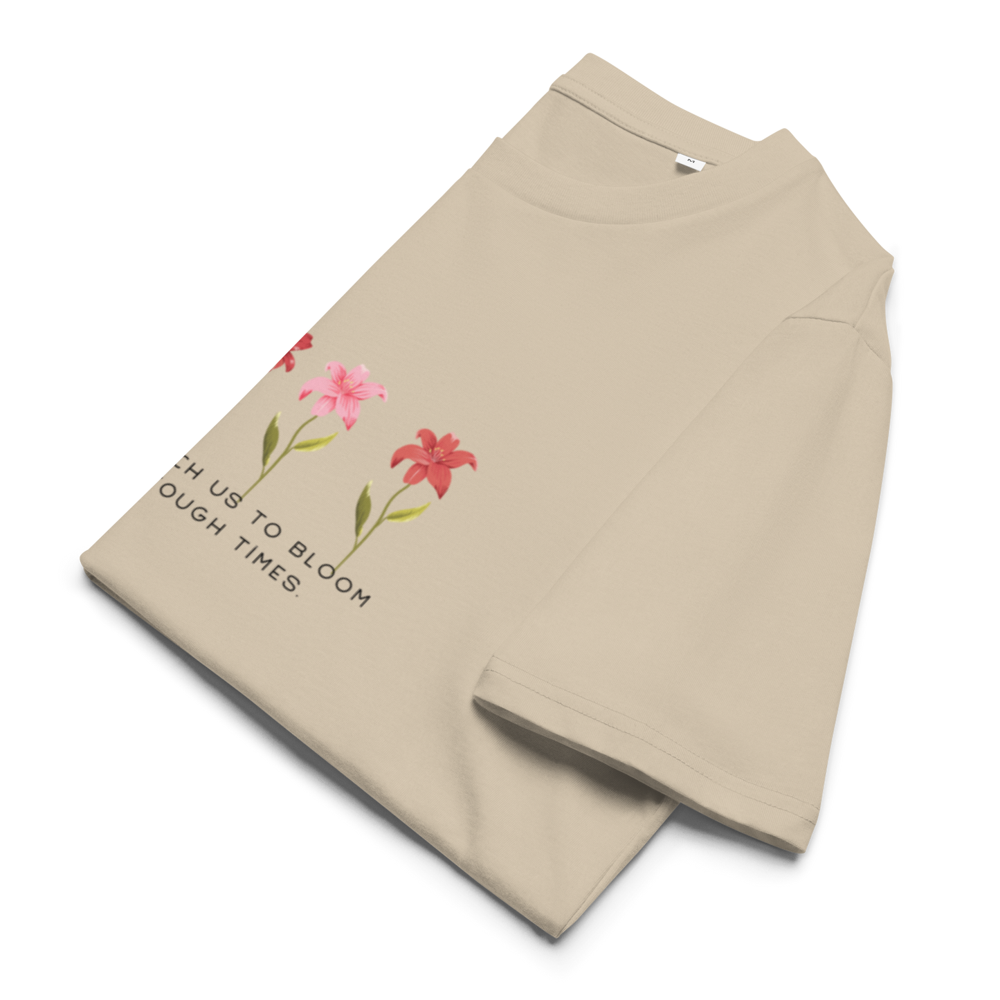 Unisex organic cotton t-shirt flower power