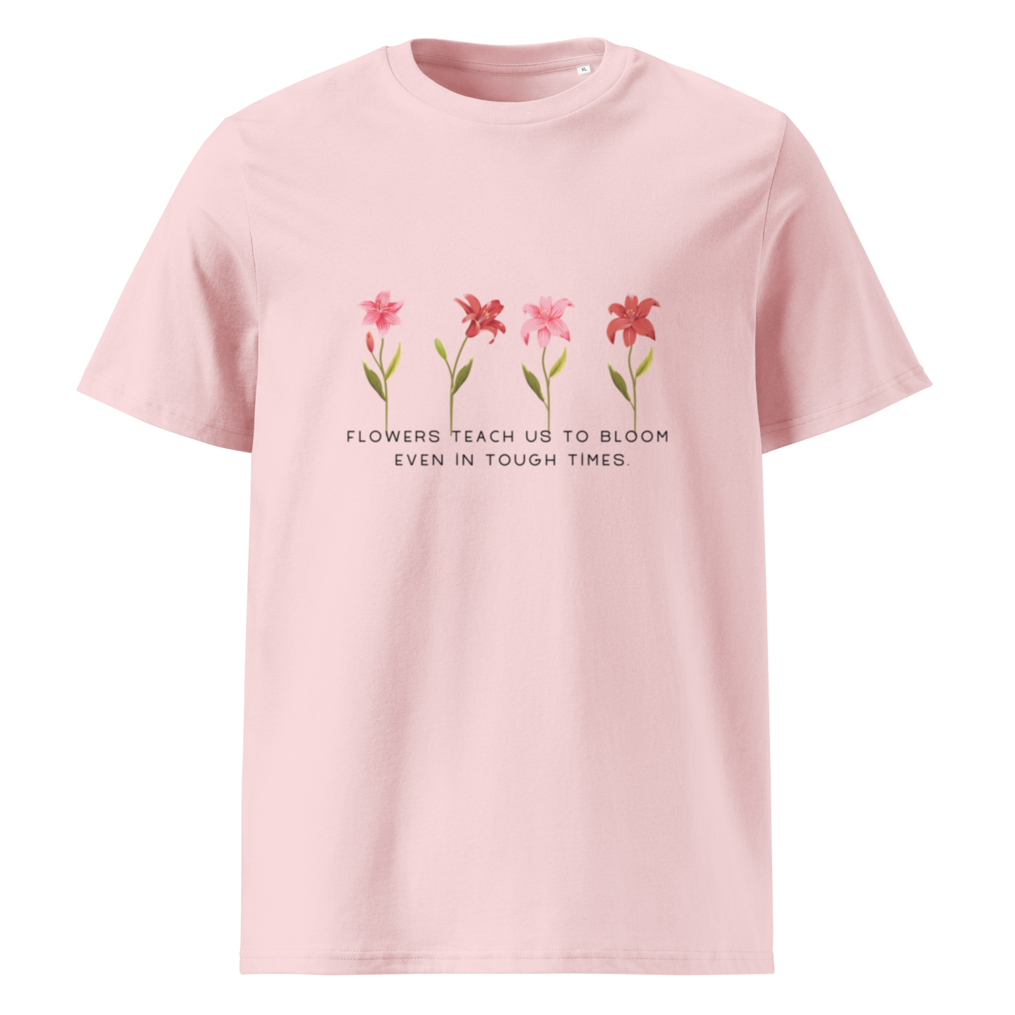 Unisex organic cotton t-shirt flower power