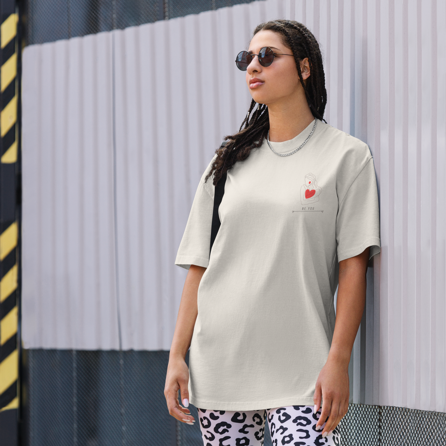 Oversized faded t-shirt be you