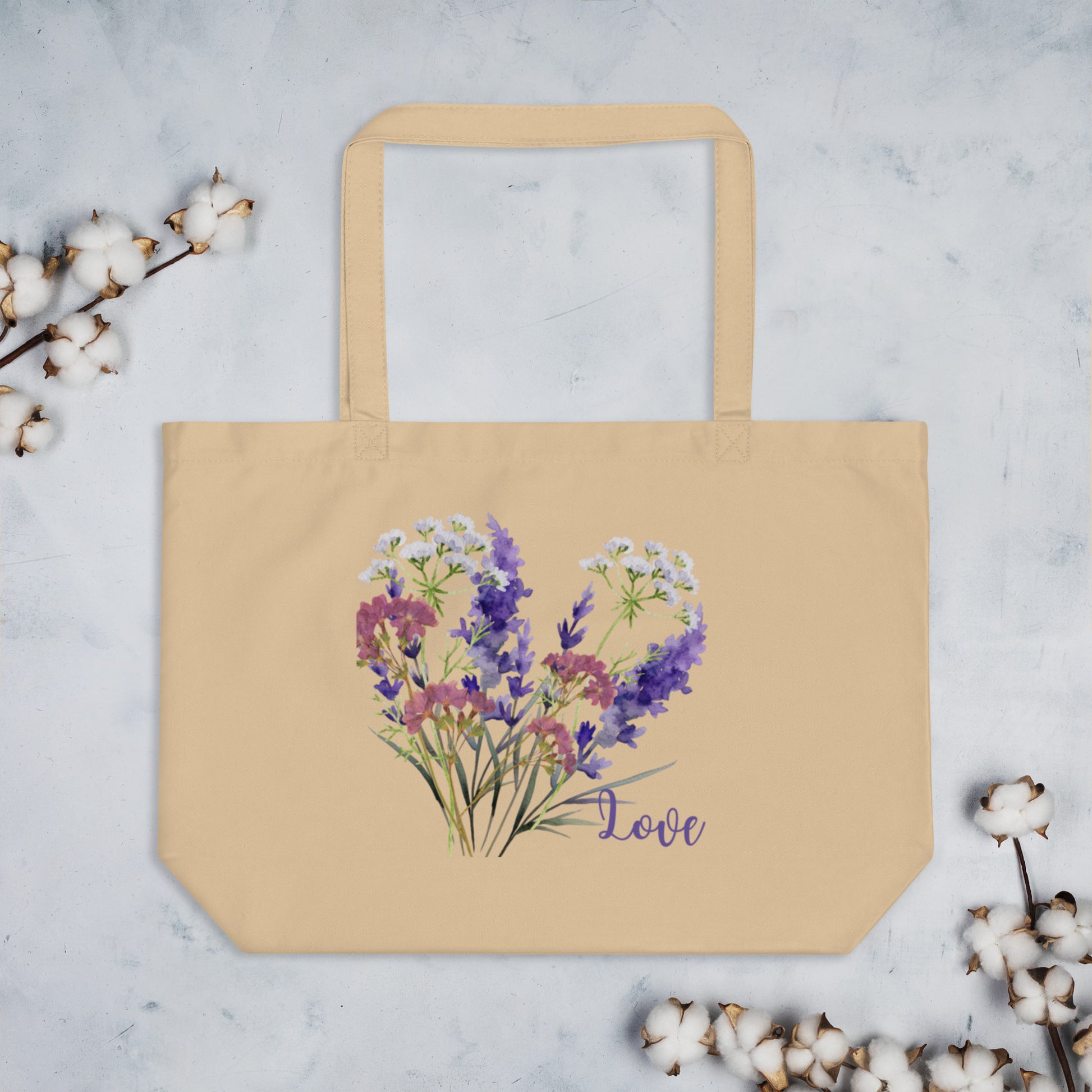 Dreamboutiqueit tote bag floreale in cotone organico